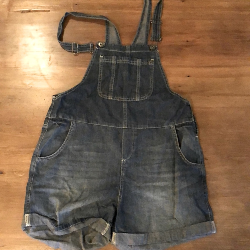Vince Camaro Jean short overalls